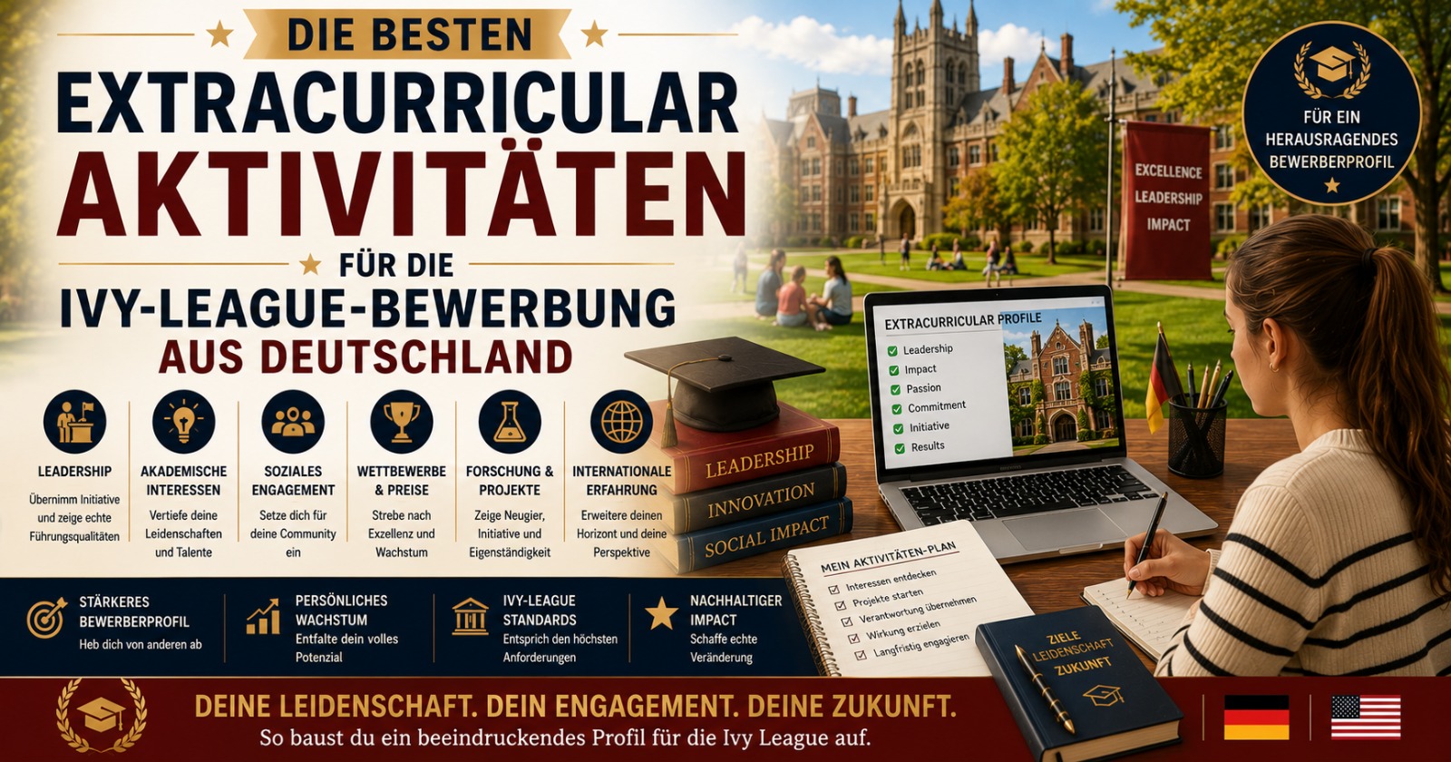 Die besten Extracurricular Aktivitaeten fuer die Ivy-League-Bewerbung aus Deutschland