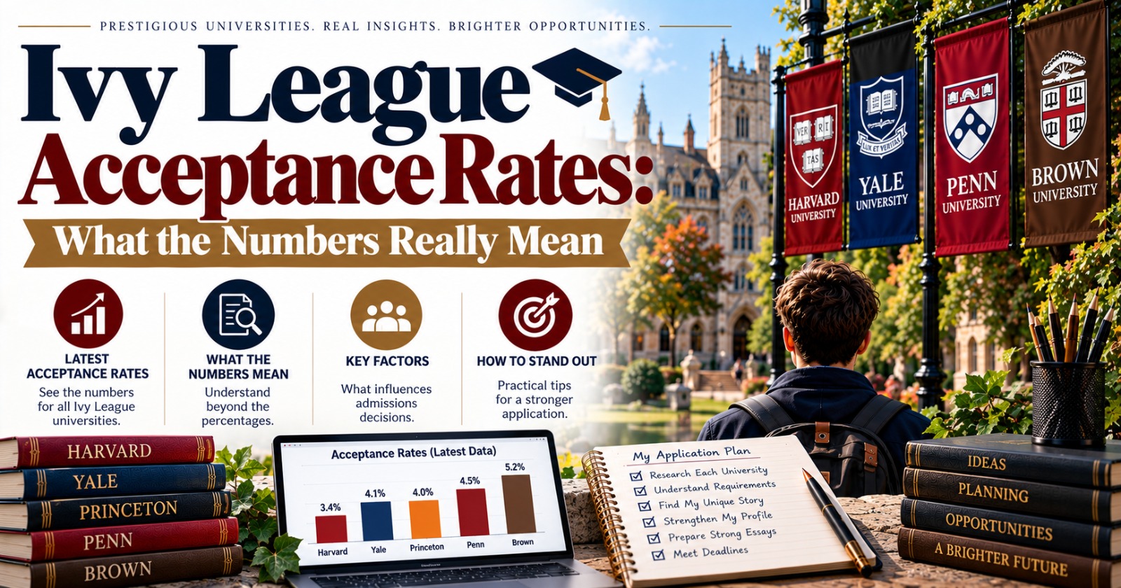 Ivy League Aufnahmequoten 2026