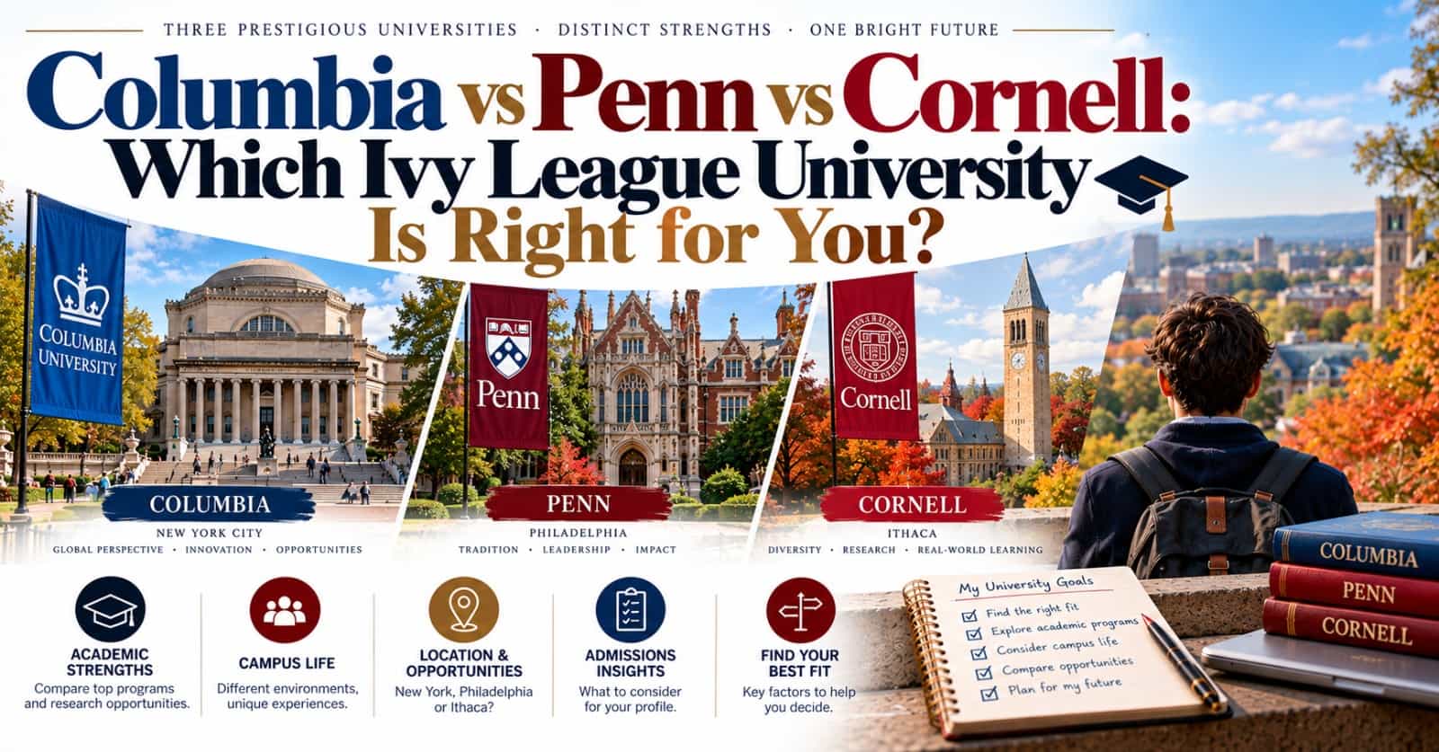 Columbia vs Penn vs Cornell